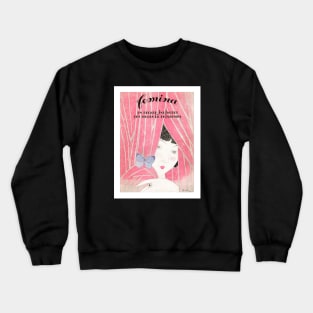 Beautiful Girl Fashion Illustration Crewneck Sweatshirt